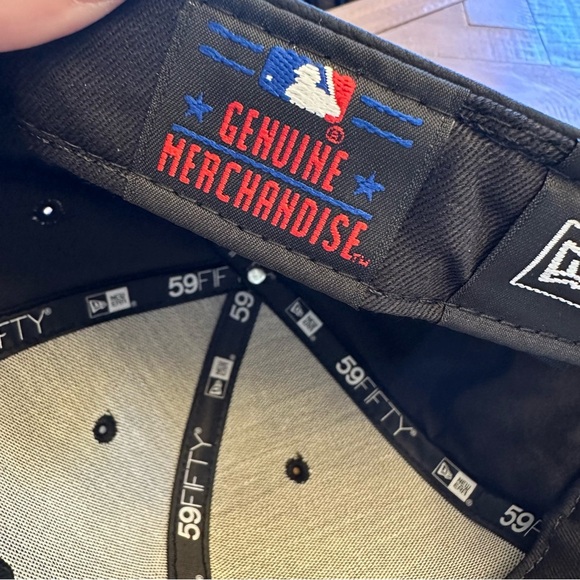 NY Yankees New Era 59 Fifty Faux Leather Black Gold American League Fitted Hat 8 - Picture 13 of 13